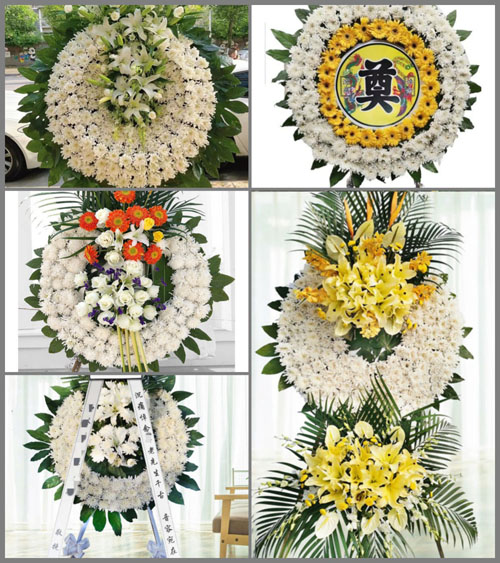 广东江门市恩平市东成镇下绵湖村花圈速递